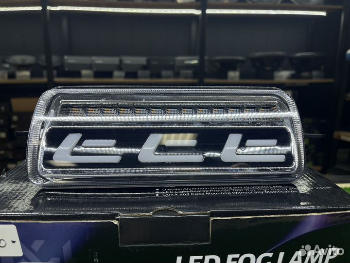 Led надфарники LADA Niva с дхо