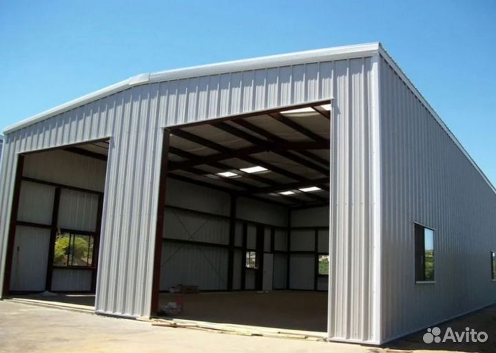 Теплый ангар из панелей