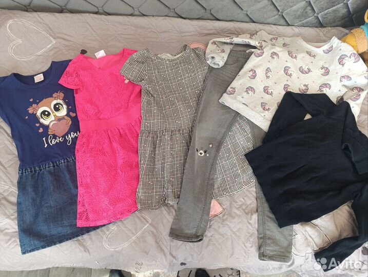Вещи пакетом на девочку 120-130