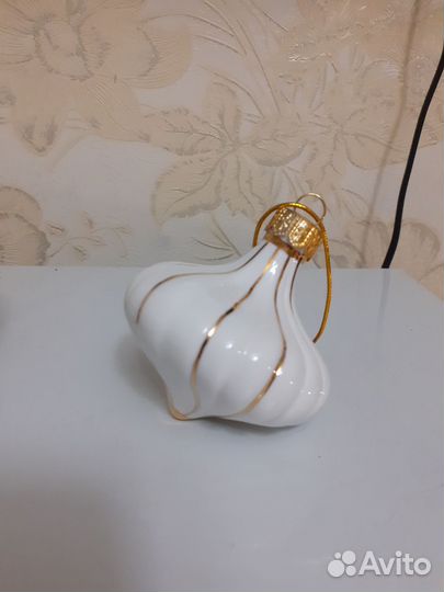 Ёлочная игрушка зефирка Лефорт фарфор