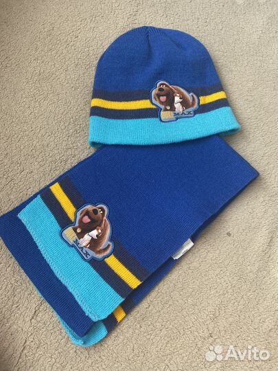 Комплект шапка и шарф для мальчика