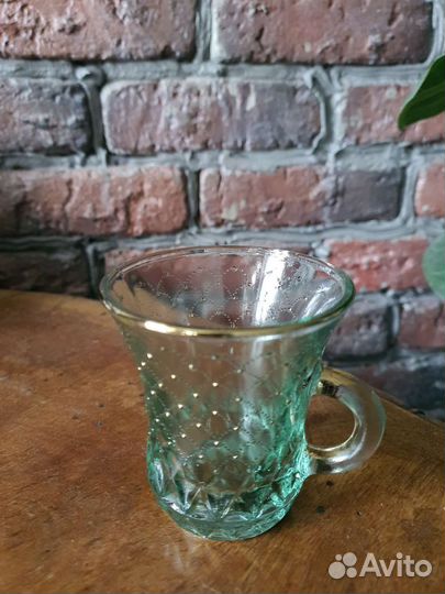 Винтажное стекло ссср.Маленькая кружечка