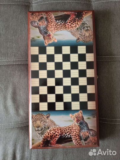 Шашки + нарды 2в1