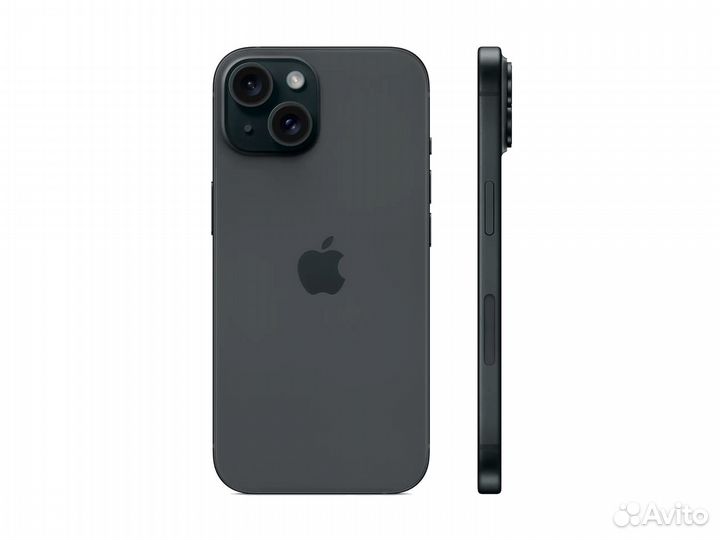 Смартфон Apple iPhone 15 128GB eSIM, Black (Черный)