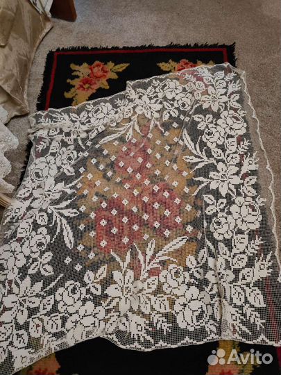 Антикварная скатерть покрывало ковер