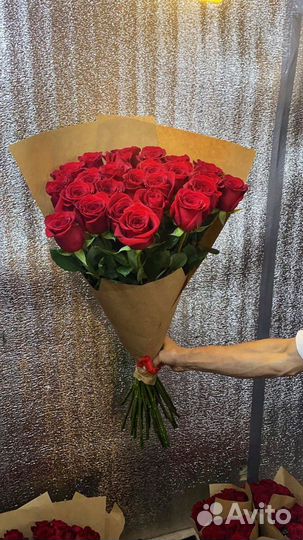 Розы 25 штук 80 см