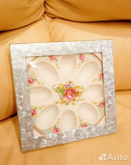 Тарелка для яиц пасхальная фарфор