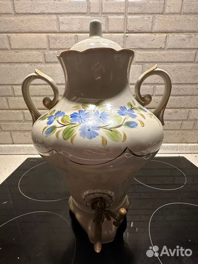 Самовар электрический СССР керамика