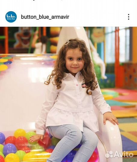 Рубашка для девочки 116