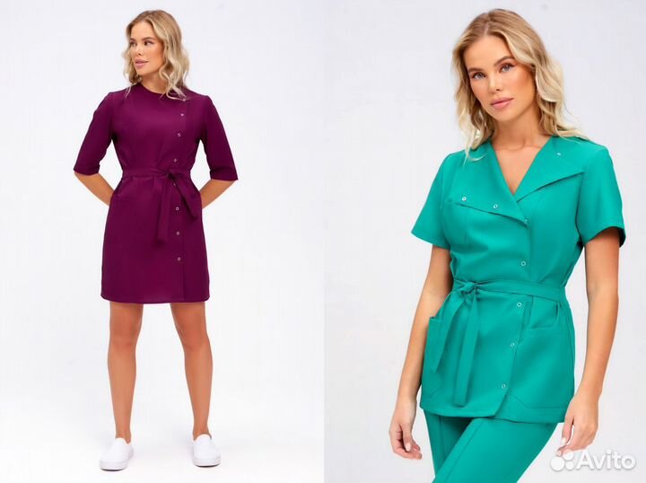 Медицинская одежда, халаты, костюмы, обувь