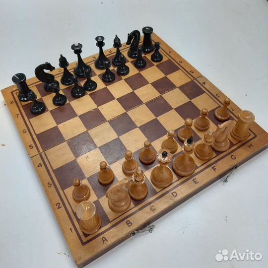 Шахматы и шашки деревянные СССР