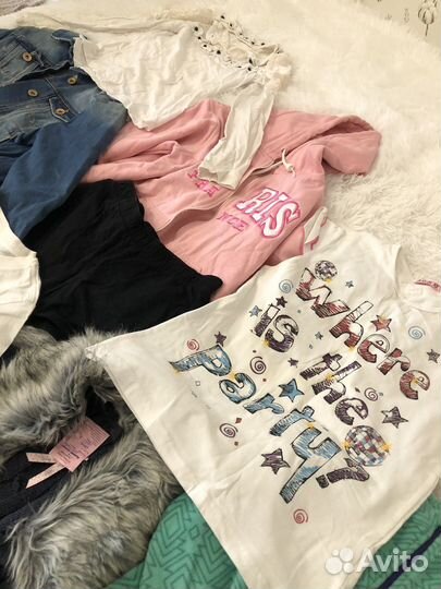 Одежда для девочки пакетом 140