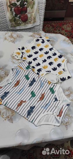 Летняя одежда для мальчика боди размер 74 -80