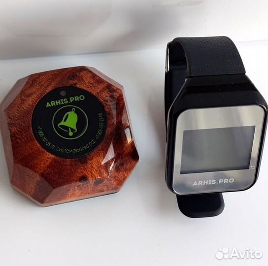 Кнопка вызова официанта с часами-пейджером