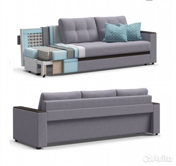 Диван-кровать с ящиком для хранения Атланта
