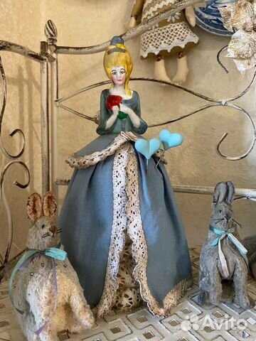 Игольница фарфоровая half doll