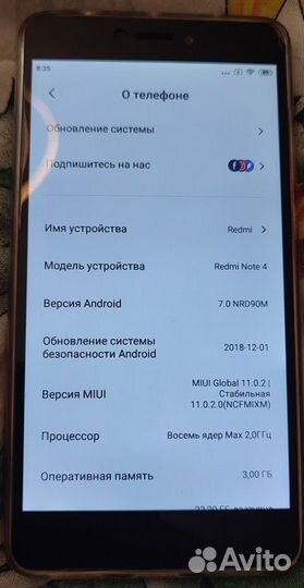 Xiaomi Redmi 4 Prime, 3/32 ГБ