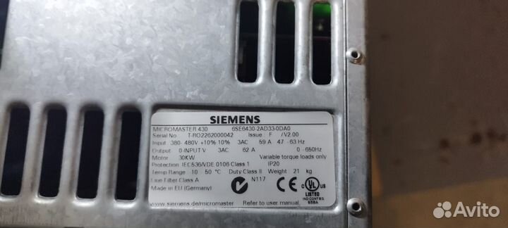 Siemens 6SE6430-2AD33-0DA0