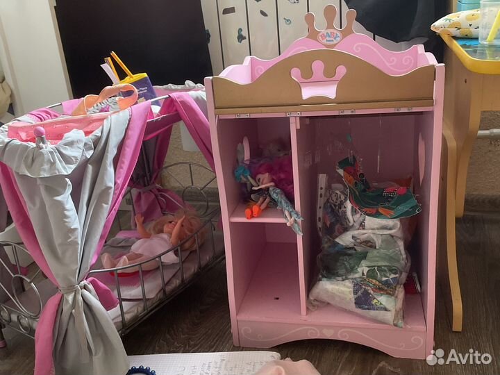 Кровать для куклы детская Baby Born