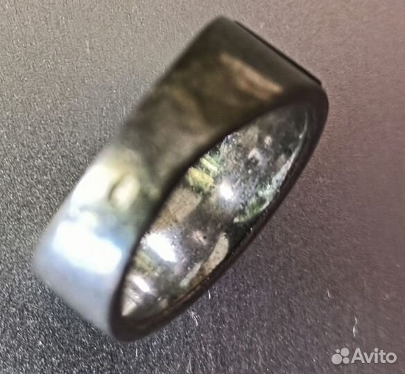 Кольцо серебряное с агатом