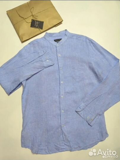 Льняная рубашка Massimo Dutti