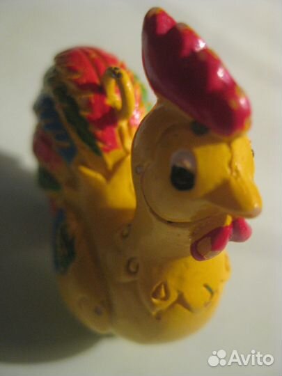 Брелок времен СССР - костяной петушок