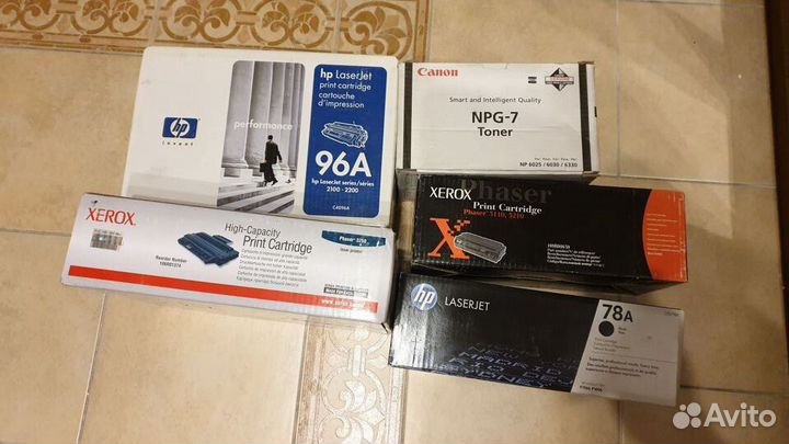 Картриджи HP, Xerox, Canon