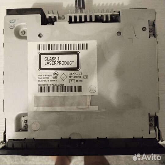 Магнитола 1 din renault