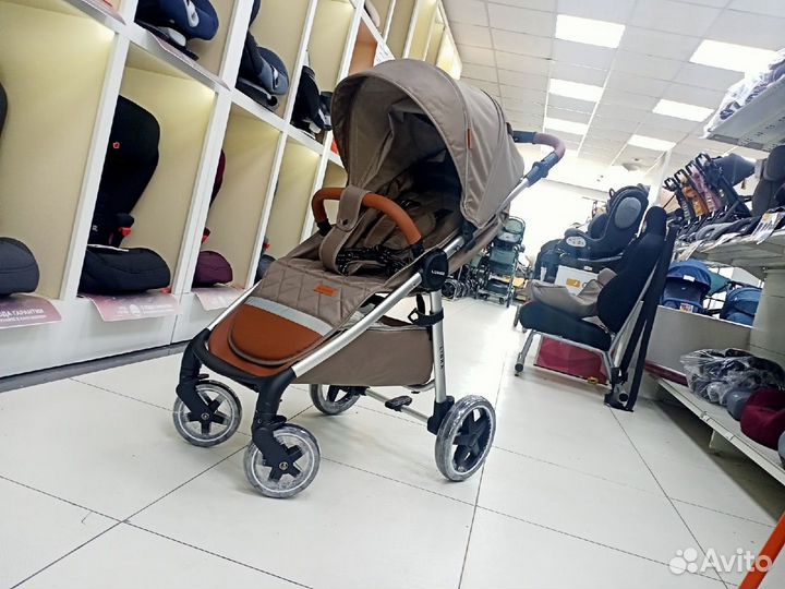 Коляска прогулочная Luxmom Libra Silver Beige