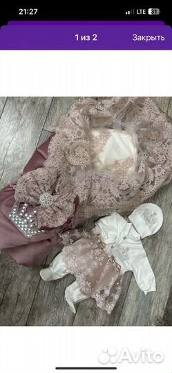 Конверт на выписку для девочки