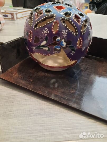 Керамический подсвечник ручной работы