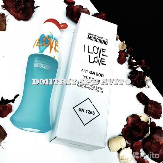 Moschino I Love Love Тестер Москино ай лав лав