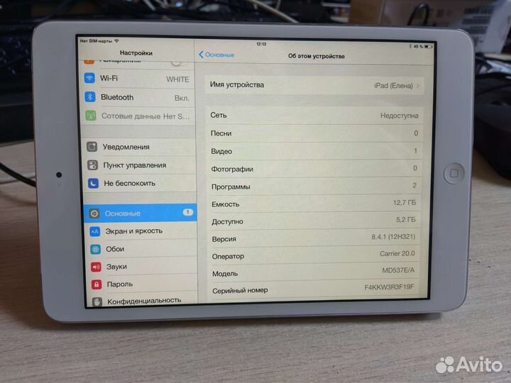 Apple iPad mini 16Gb Wi-Fi + Cellular