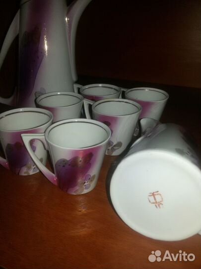 Кофейный сервиз туймазинский фарфор
