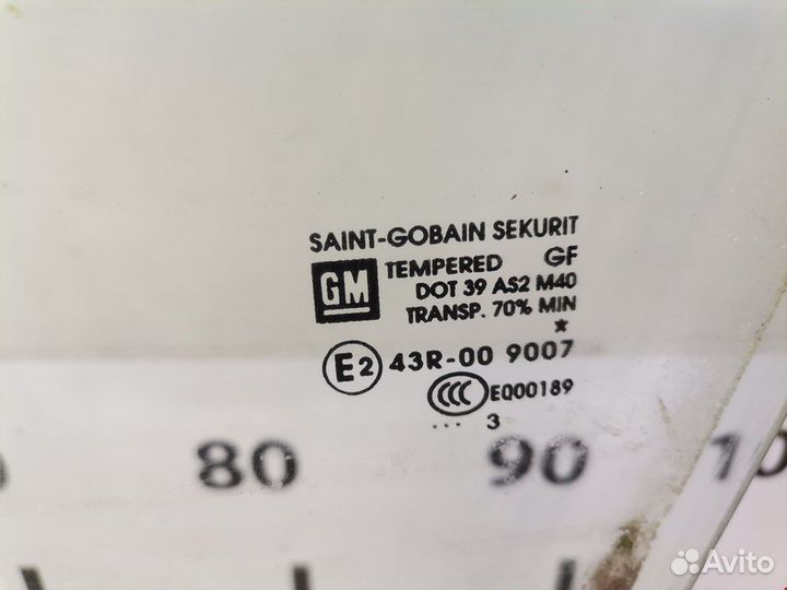 Стекло двери передней левой для Opel Corsa D