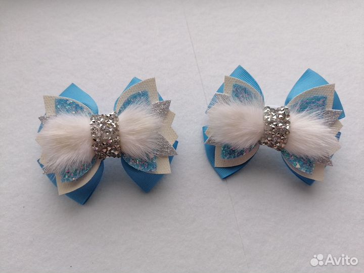 Бантики для волос ручной работы