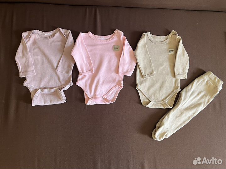 Большой пакет вещей на девочку от 0 до 3 месяцев