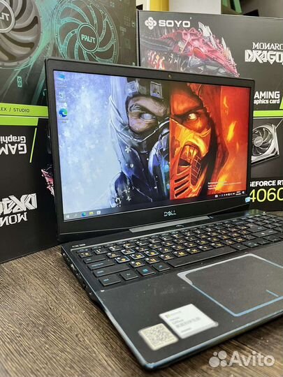 Игровой ноутбук dell i5-9300h/GTX-1650