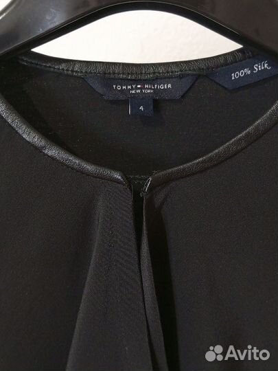 Новое чёрное шёлковое платье Tommy Hilfiger