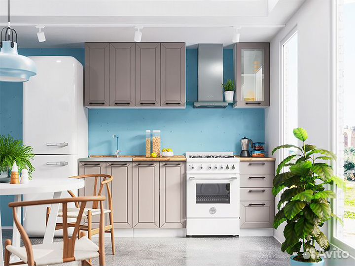 Кухня Кельн корпус шн 600 бел фасад шн 600 софт то