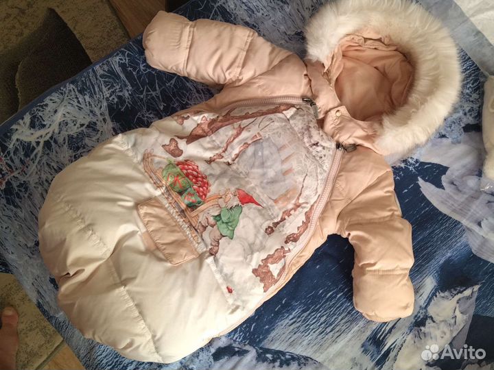 Зимний комбинезон для девочки 62-68