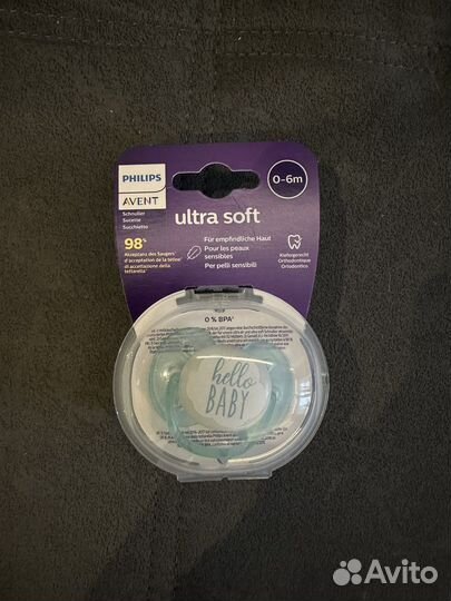 Соска пустышка avent 0-6мес новая