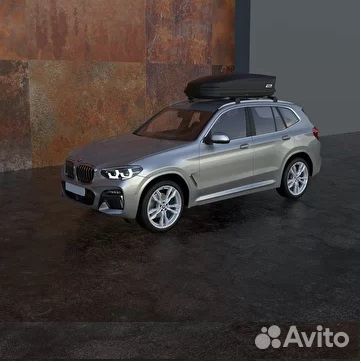 Бокс на крышу nobu drive 430л. Цвет черный