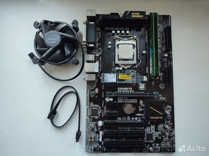 Процессор i3-7100 + мать, M2 и оперативная 8 гб