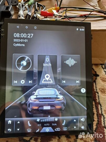 Магнитола каптива с100 в стиле тесла