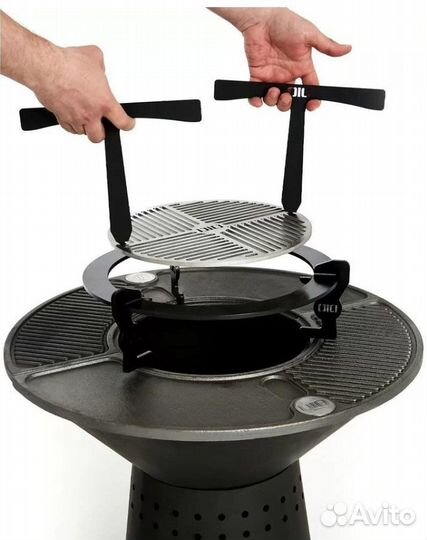 5 в 1: угольный и дровяной гриль, казан, мангал