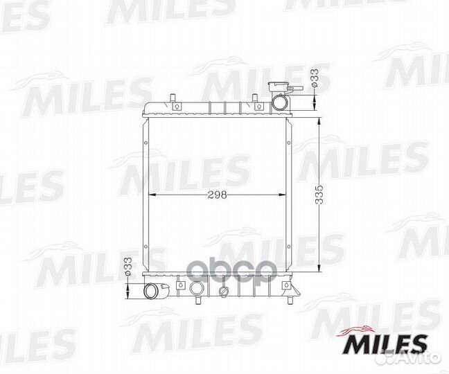 Радиатор hyundai accent 1.5/1.6 00- (мт) паяный