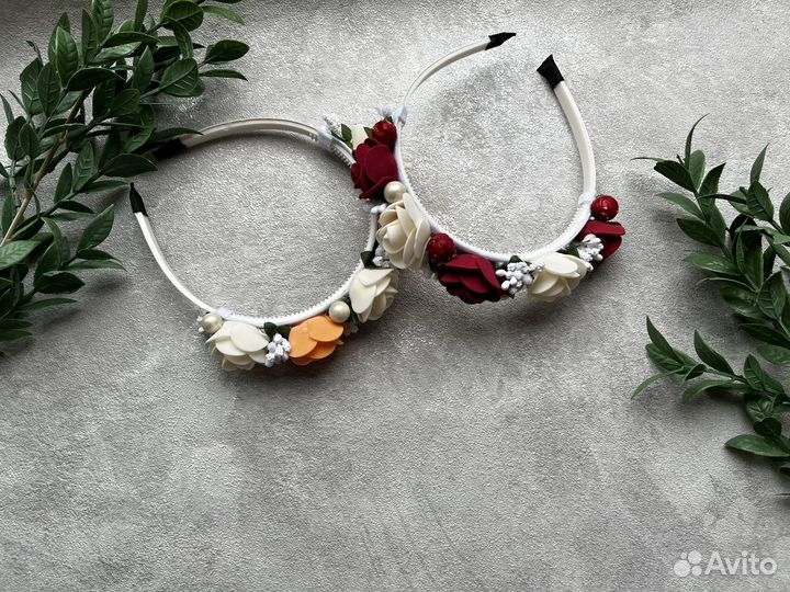Ободки из цветов
