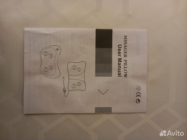 Массажная подушка электрическая с подогревом новая