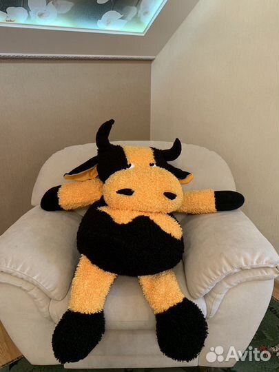 Мягкая игрушка корова большая новая